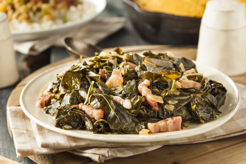 Southern Style Collard Greens Stock Image Image of vegetable, cooking