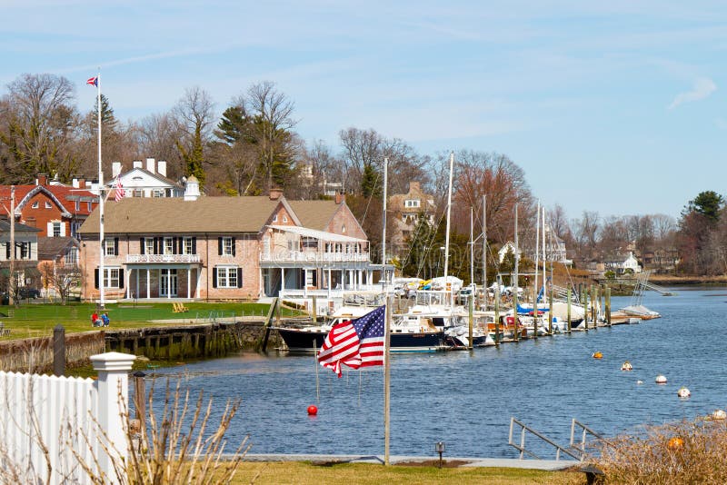 Southport, porto di Connecticut immagini stock libere da diritti Southport, porto di Connecticut immagini stock libere da diritti