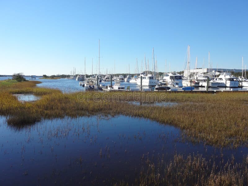 Southport, Pólnocna Karolina Marina obrazy royalty free Southport, Pólnocna Karolina Marina obrazy royalty free