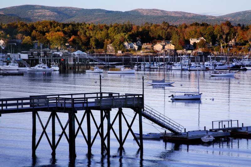 Southwest Harbor stock image. Image of national, mountains 16058029