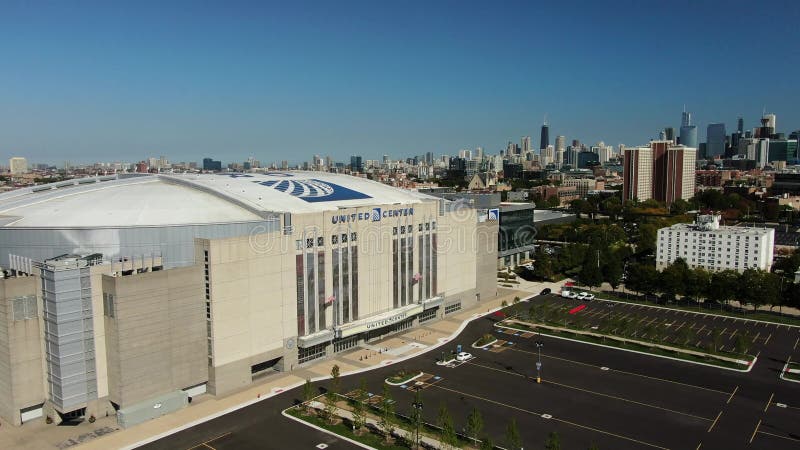 United Center Drone Footage, The stage is set., By Chicago Bulls