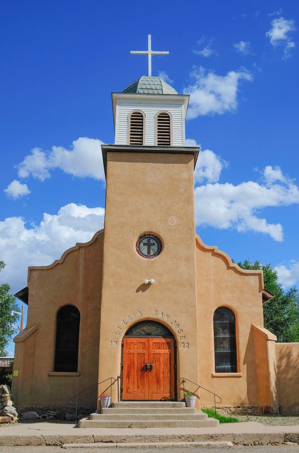 Southwestern Adobe Church Stock Photo Image 47132949