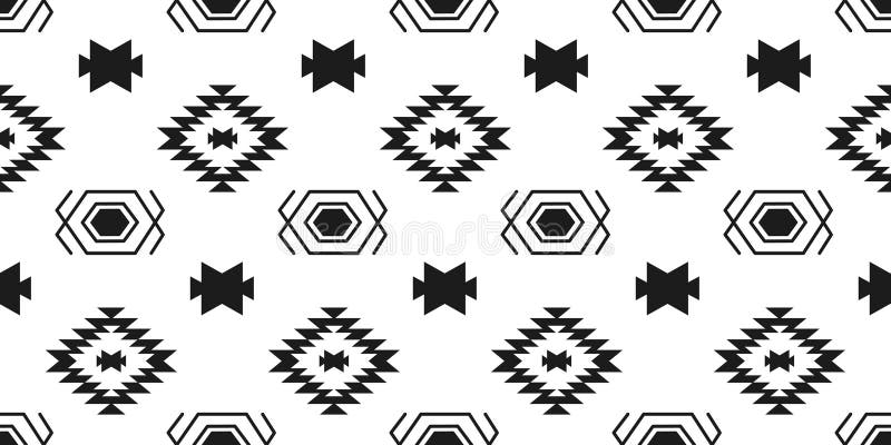 Southwest Pattern Black White Stock Illustrations – 160 Southwest ...