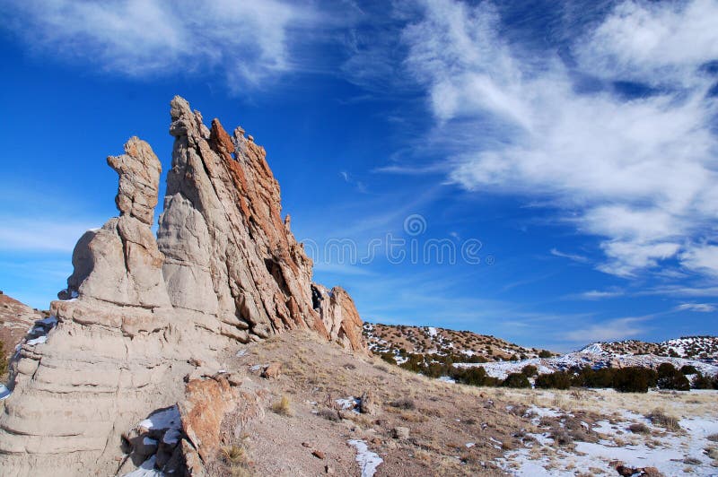 Southwestern Sky and Rock Formations Stock Image Image of outdoor