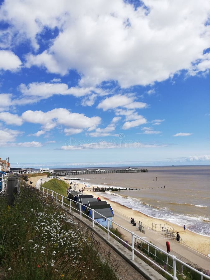 Southwold pier avenue stock image. Image of building 207877445