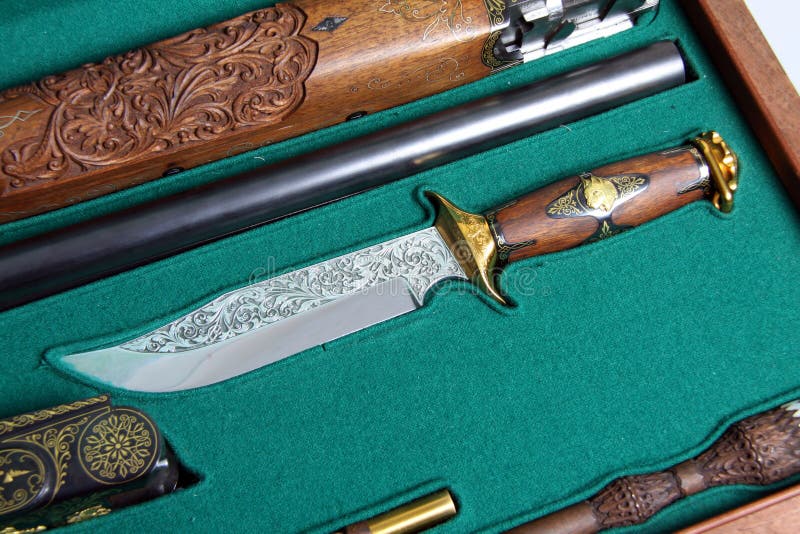 Souvenir knife in case stock photo. Image of injection 21759492