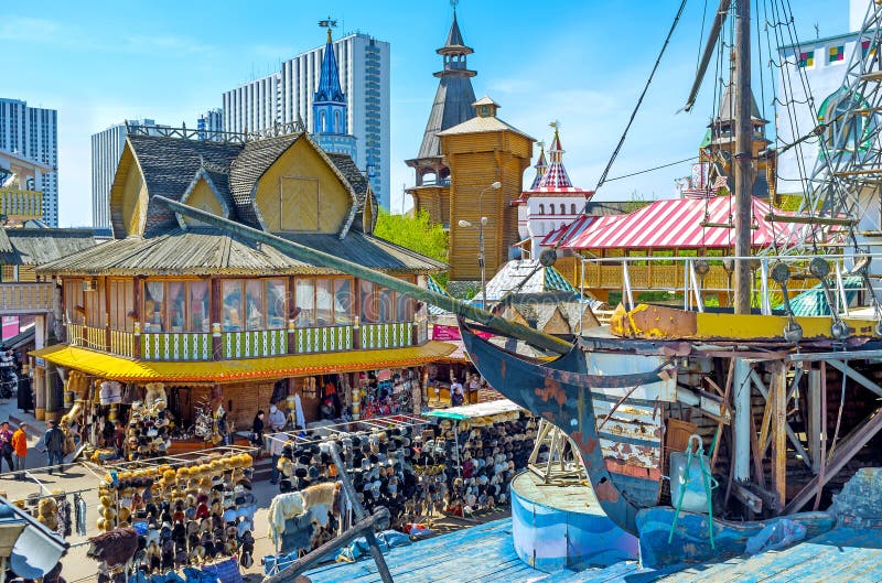 The souvenir market in Moscow royalty free stock photo The souvenir market in Moscow royalty free stock photo