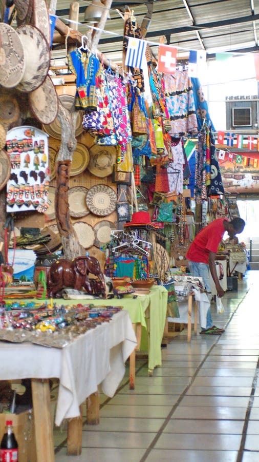 Souvenir Market in South Africa Editorial Photography - Image of ...
