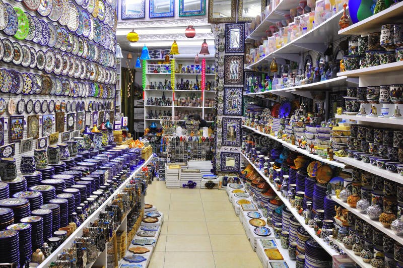 Souvenir Shop In Arab Market. Stock Photo Image of commercial, arab