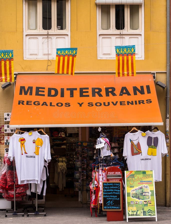 Souvenir Gift Shop in Valencia, Spain Editorial Image - Image of store