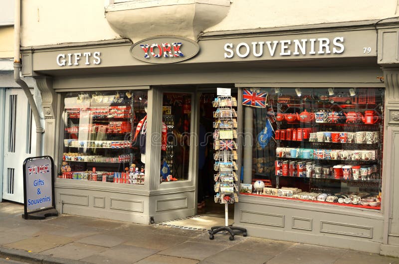 Souvenir shop in York UK editorial stock photo. Image of yorkshire ...