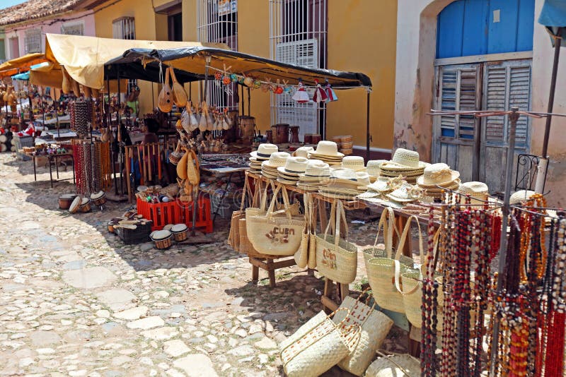 Souvenir Shops in the Old Town, Trinidad Editorial Stock Photo Image