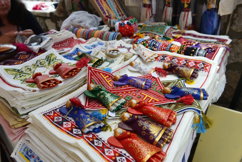 Souvenirs in Dubrovnik, Croatia Editorial Stock Image Image of