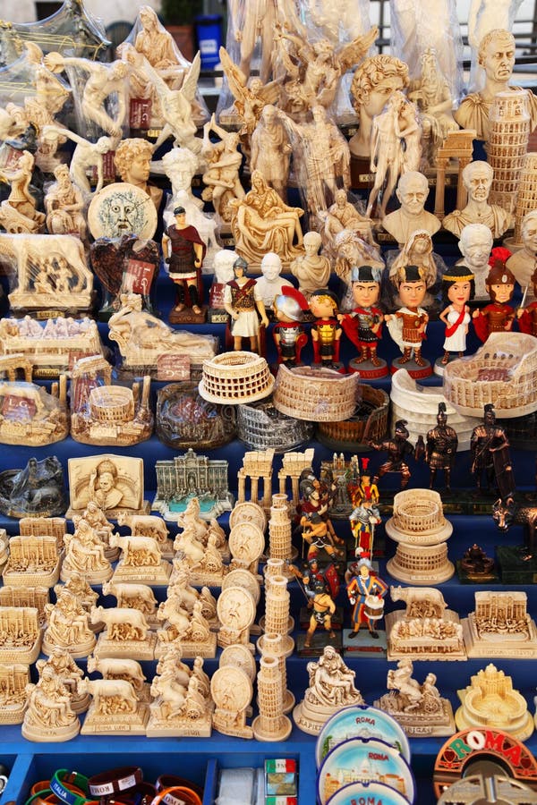 Souvenirs and Gifts Kiosk in Rome Editorial Photo Image of itinerant