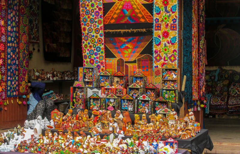 Souvenirs in Peruvian Market Editorial Image Image of alpaca, culture