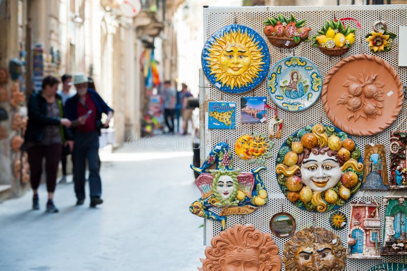 Souvenirs from Sicily royalty free stock photos Souvenirs from Sicily royalty free stock photos