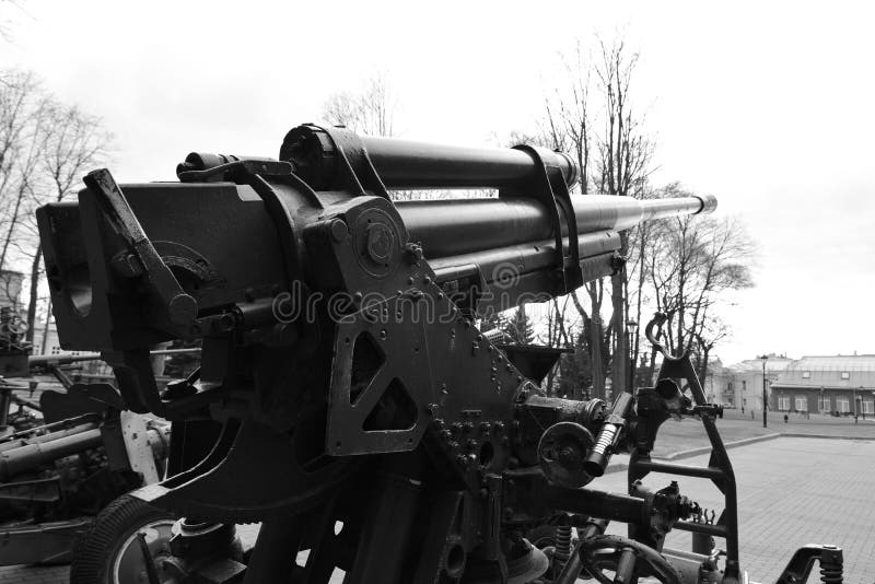 Soviet Anti Aircraft Gun Of The Second World War Stock Photo Image