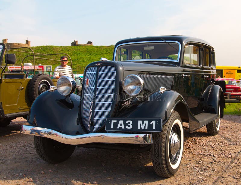 The Soviet car GAZ-M1 of times of World War II on Festival of Re. Russia, St. Petersburg, September 8, 2018: The Soviet car GAZ-M1 of times of World War II on royalty free stock photography The Soviet car GAZ-M1 of times of World War II on Festival of Re. Russia, St. Petersburg, September 8, 2018: The Soviet car GAZ-M1 of times of World War II on royalty free stock photography