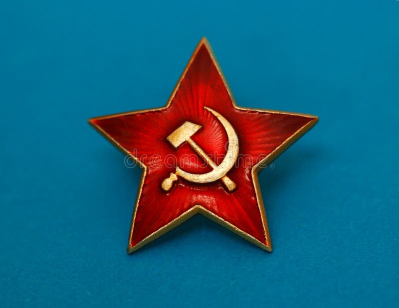 Soviet Red Star Badge Stock Image Image Of Ussr Sickle 5609765