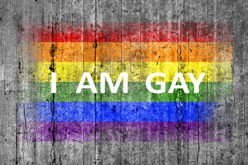 Soy Bandera GAY Y De LGBT Pintada En El Hormigón Gris De La Textura Del  Fondo Foto de archivo - Imagen de cruz, orgulloso: 99098902