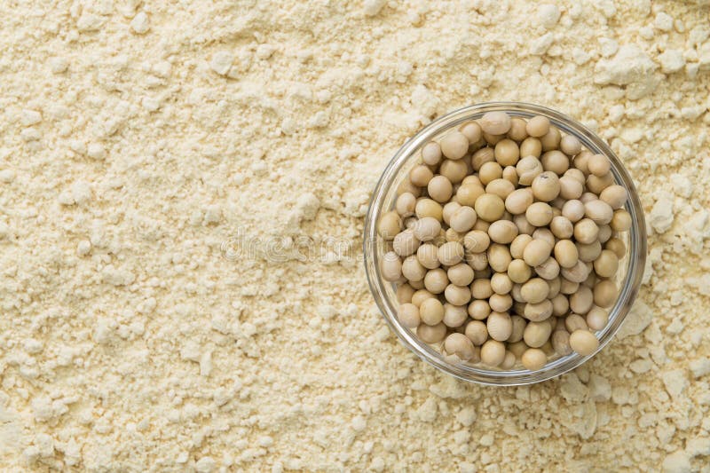 Soy Flour Background stock photo