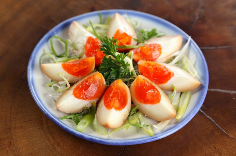 Soy marinated boiled eggs stock image. Image of yolk 30905553