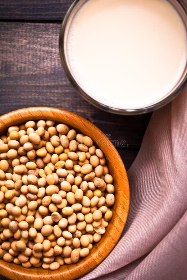 Soy milk and beans stock photo. Image of food, organic 72297928