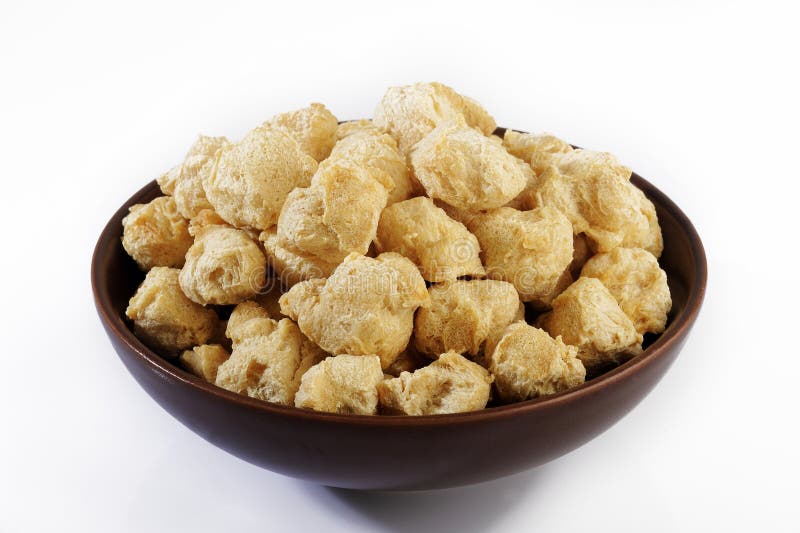 Soy flakes in the bowl stock photo. Image of flakes, nourishment 12589562