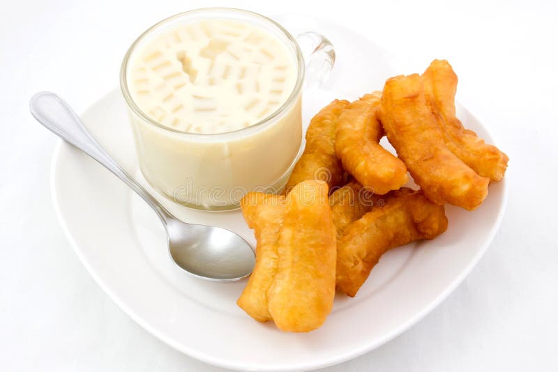 Soybean milk with fried bread stick