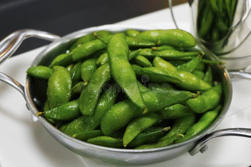 Soybeans in the Pod Known As Edamame Ready for Eating Stock Photo Image of diet, eating 181110506