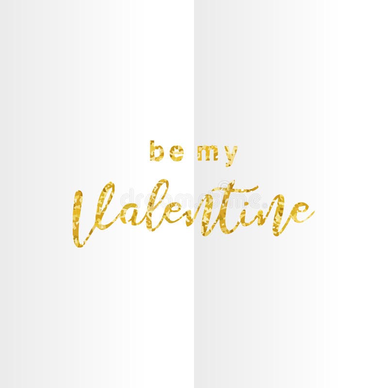 Soyez ma typographie de inscription tirée par la main de valentine avec l'effet de couleurs de scintillement d'or d'isolement sur illustration libre de droits Soyez ma typographie de inscription tirée par la main de valentine avec l'effet de couleurs de scintillement d'or d'isolement sur illustration libre de droits