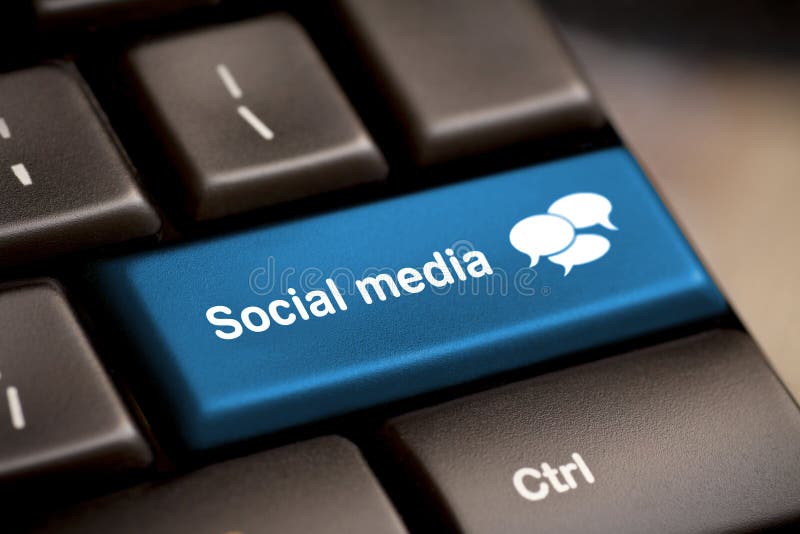 Sozialmediatastatur lizenzfreies stockfoto Sozialmediatastatur lizenzfreies stockfoto
