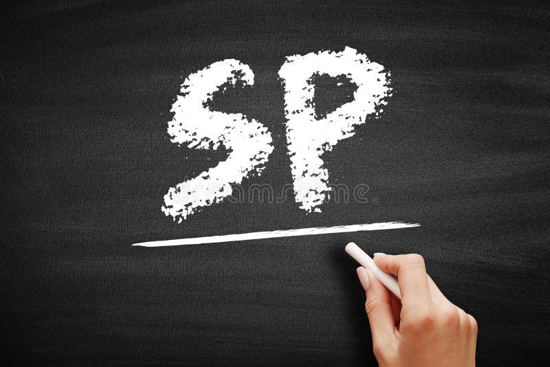 SP Service Pack Acronym Technology Concept on Blackboard Stock Photo Image of installing computer 197700822