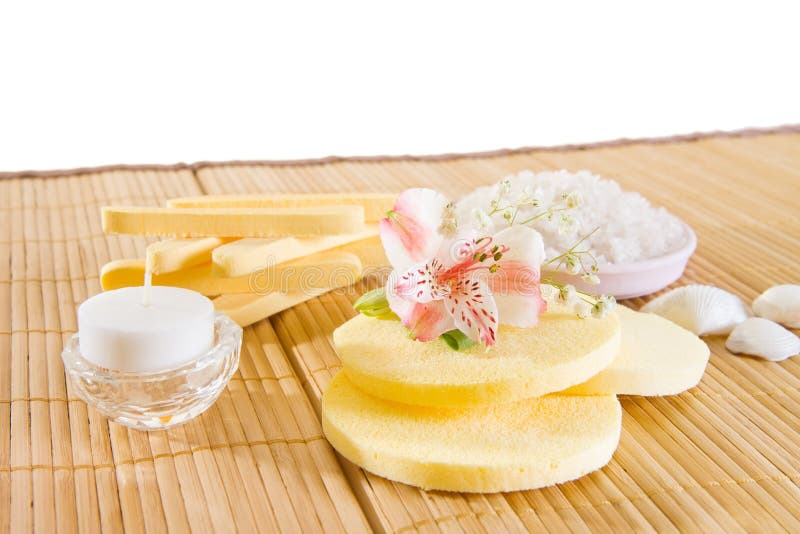 Spa accessories: cosmetic sponges