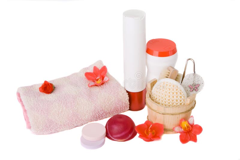 Spa and Bath Accessories stock image. Image of item, hygienic 11766067