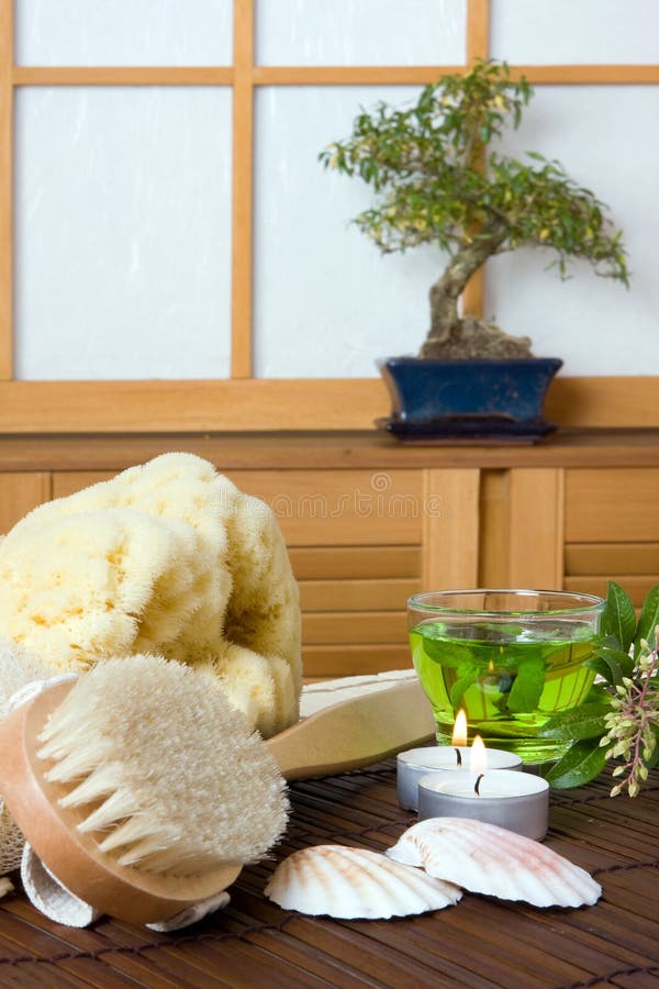 Spa bath stock photo. Image of beauty, natural, products 1006668