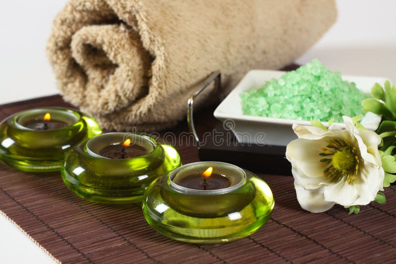 Spa and bath salt stock image. Image of cosmetics, product 12248247