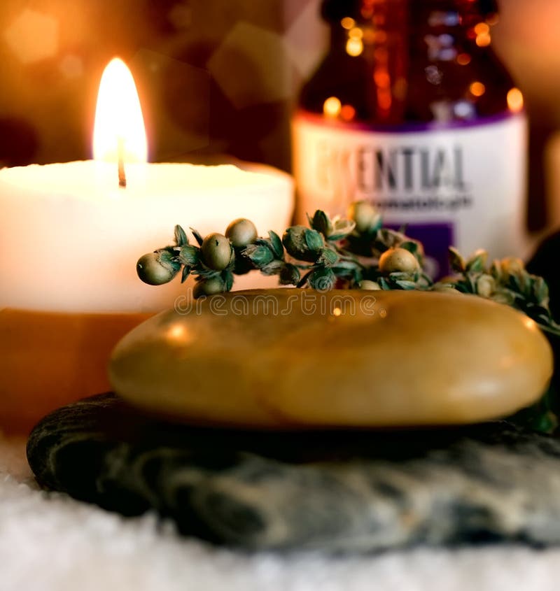 Spa candles stock photo. Image of meditation, meditating 22823902