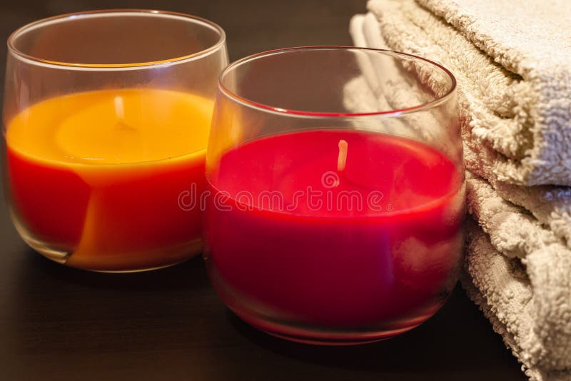 Spa candles stock photo. Image of decorative, relaxation 137094218