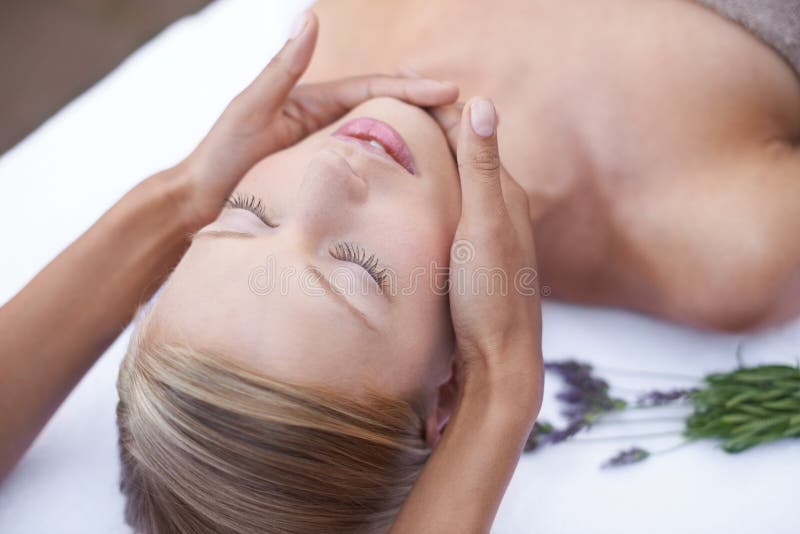 Spa Facial Relax And Massage Woman With Natural Health Wellness And Luxury Treatment For