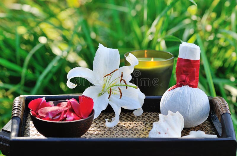 Spa in garden royalty free stock photography Spa in garden royalty free stock photography