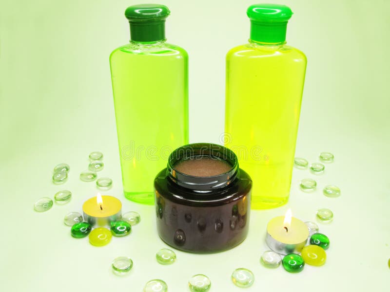 Spa hair shampoo oil candles