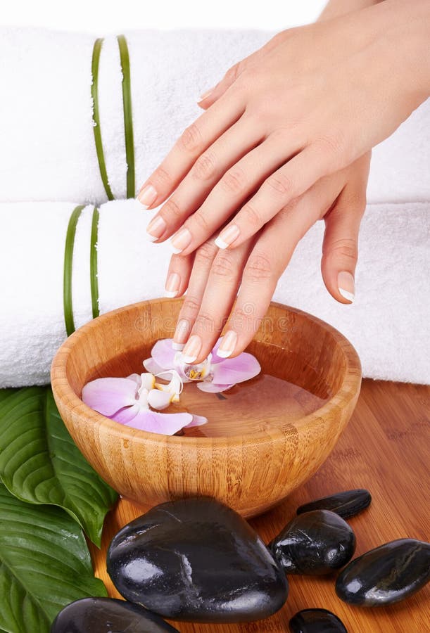 Hands Spa stock image. Image of pink, medicine, finger - 29741103