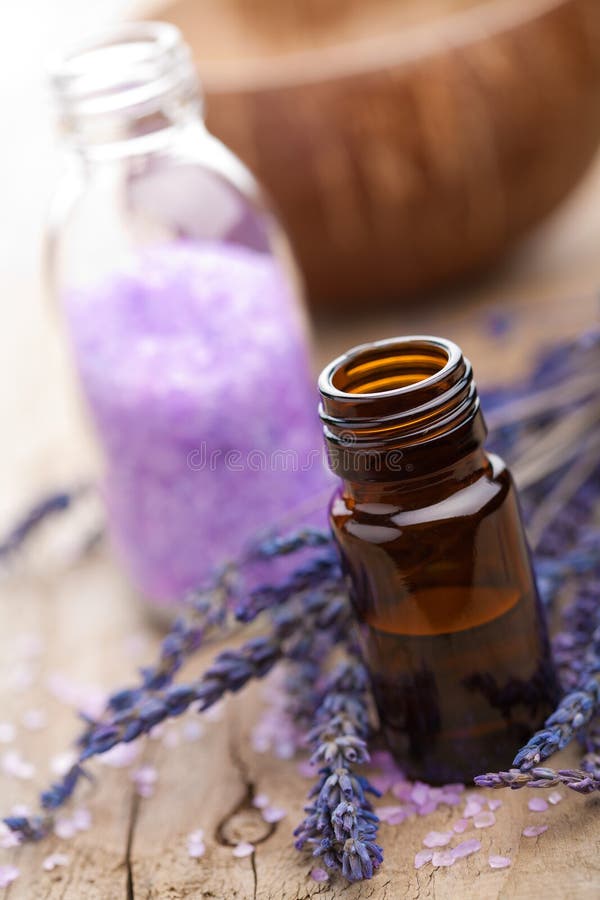 Concept Spa Therapy. Fresh Lavender Blossoms with Natural Handmade