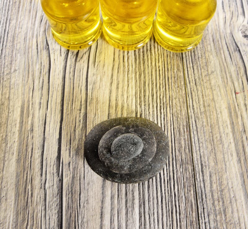 Spa massage oil, stone stock photo. Image of hygiene 37614818