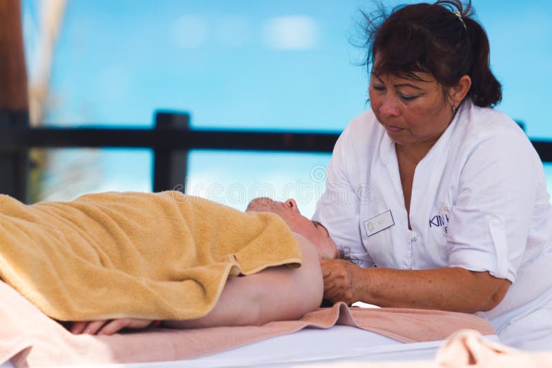 Spa massage editorial stock photo. Image of cancun, travel 42128288