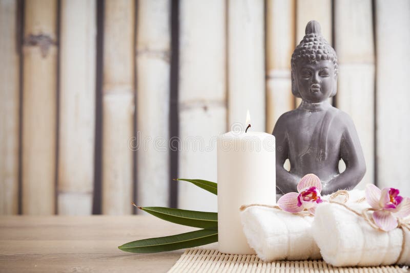 Buddha in meditation stock photo. Image of palm, basalt - 43228400