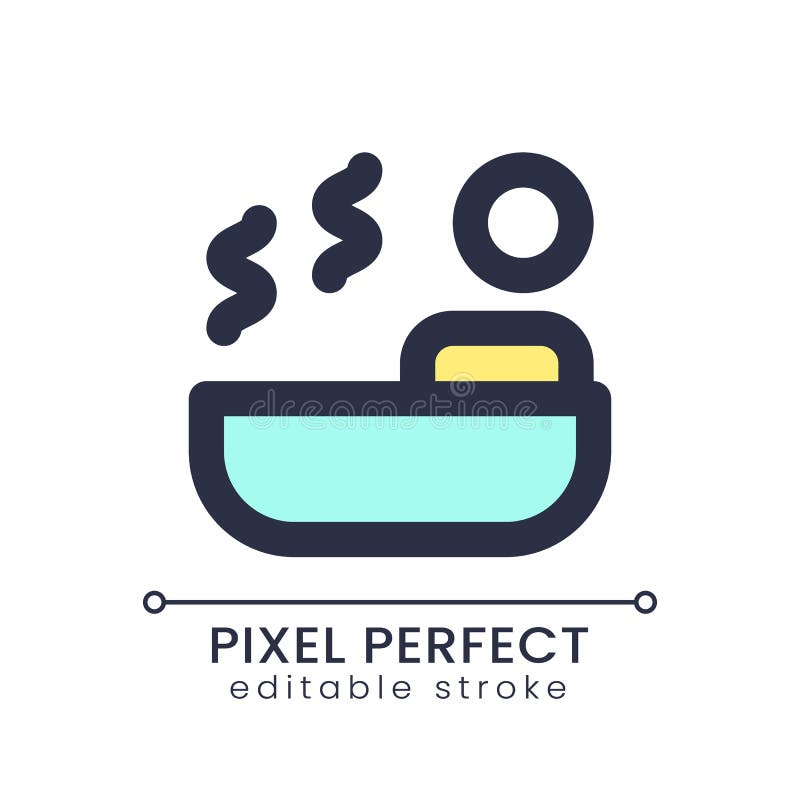 Spa pixel perfect RGB color ui icon royalty free illustration