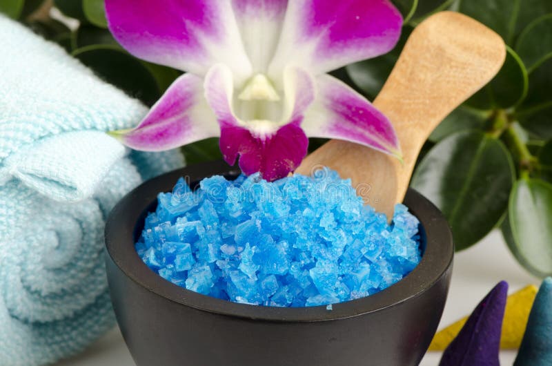 Spa salt. stock photo. Image of aromatherapy, skin, health 44893638