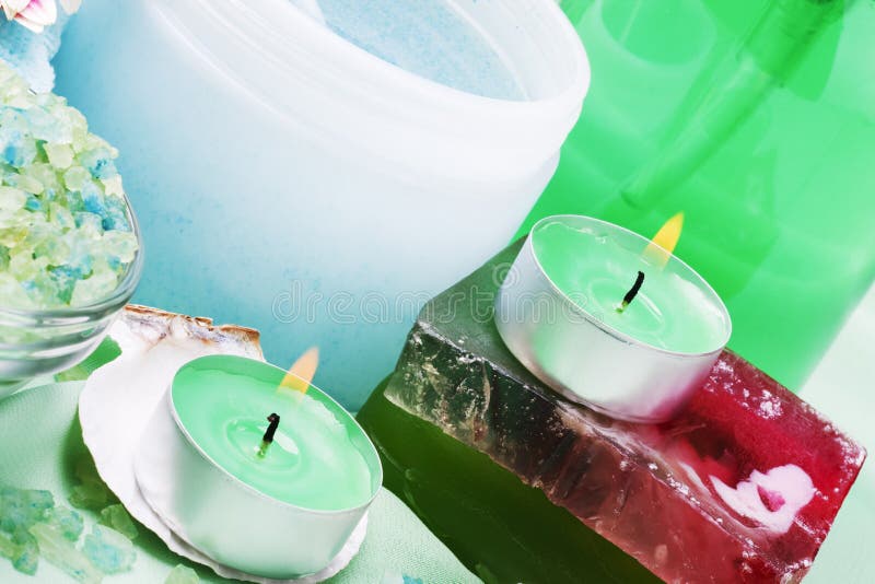 Spa still life stock image